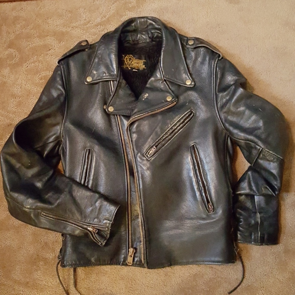 Vintage Black Motorcycle jacket